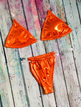 Metallic Orange Bikini